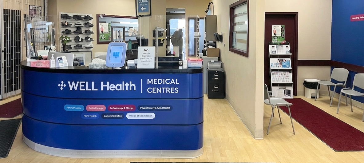 Clinic foyer and reception